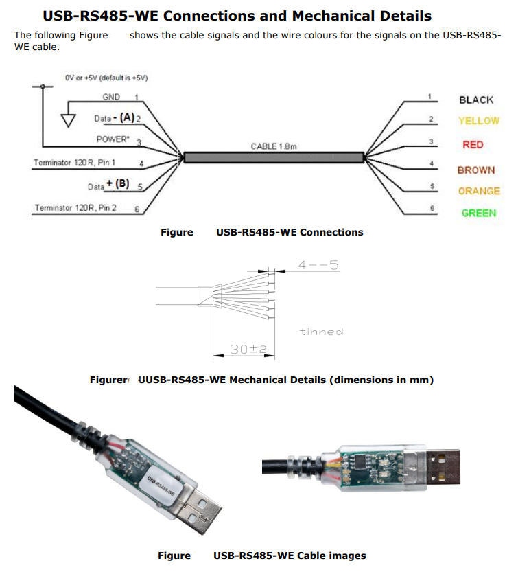 USB-RS485-WE USB-RS485-WE