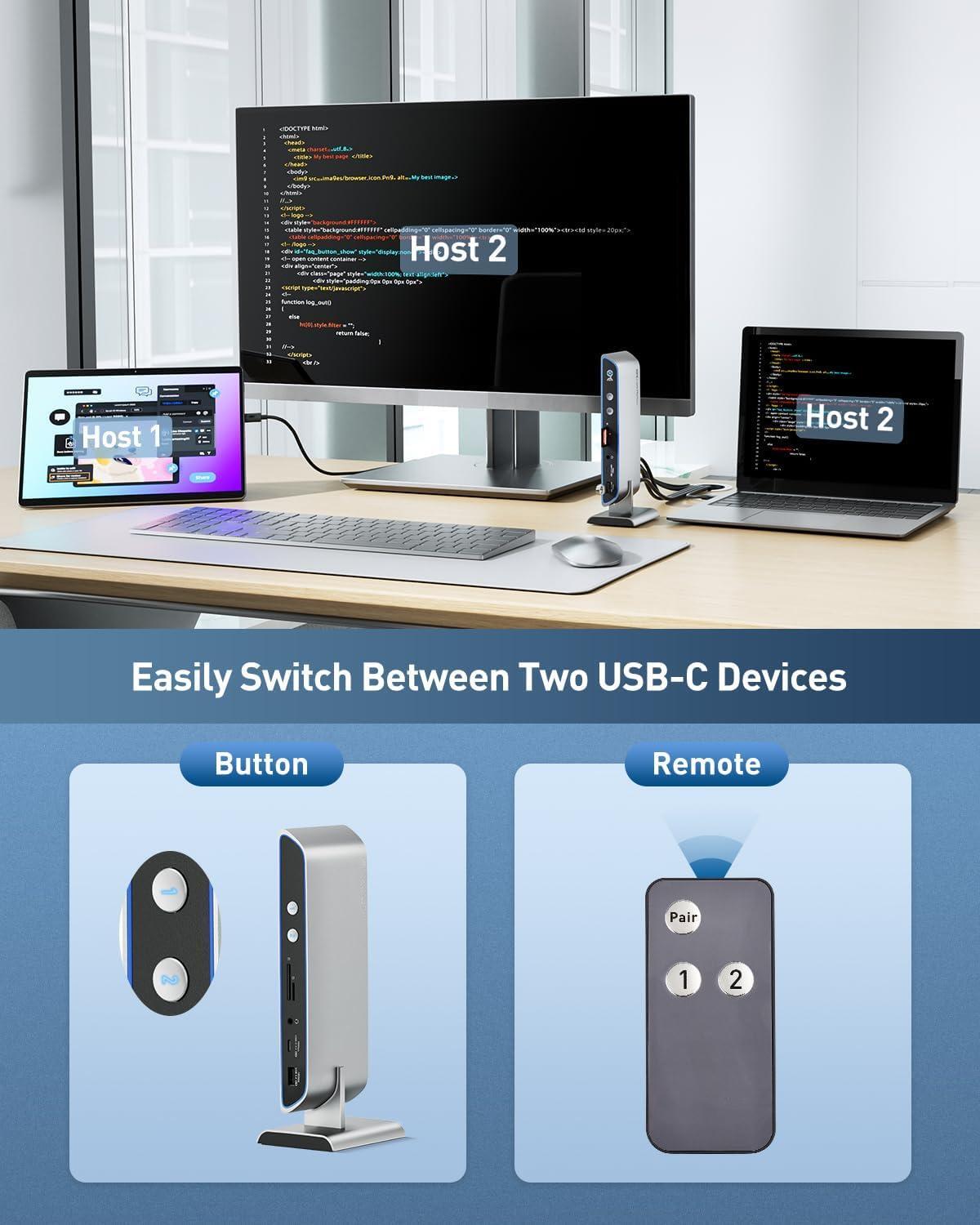 USB C KVM Switch (5) USB C KVM开关(5)