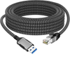 定制USB-C 3.1至RJ45以太网电缆，1M，1.5m，2m，3m，5m，7.5m，10 m，15m