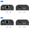 HDMI扩展器发射器接收器信号放大器扩展器扩展器延伸到RJ45 CAT5E/6电缆1080p HD Singal至120m 